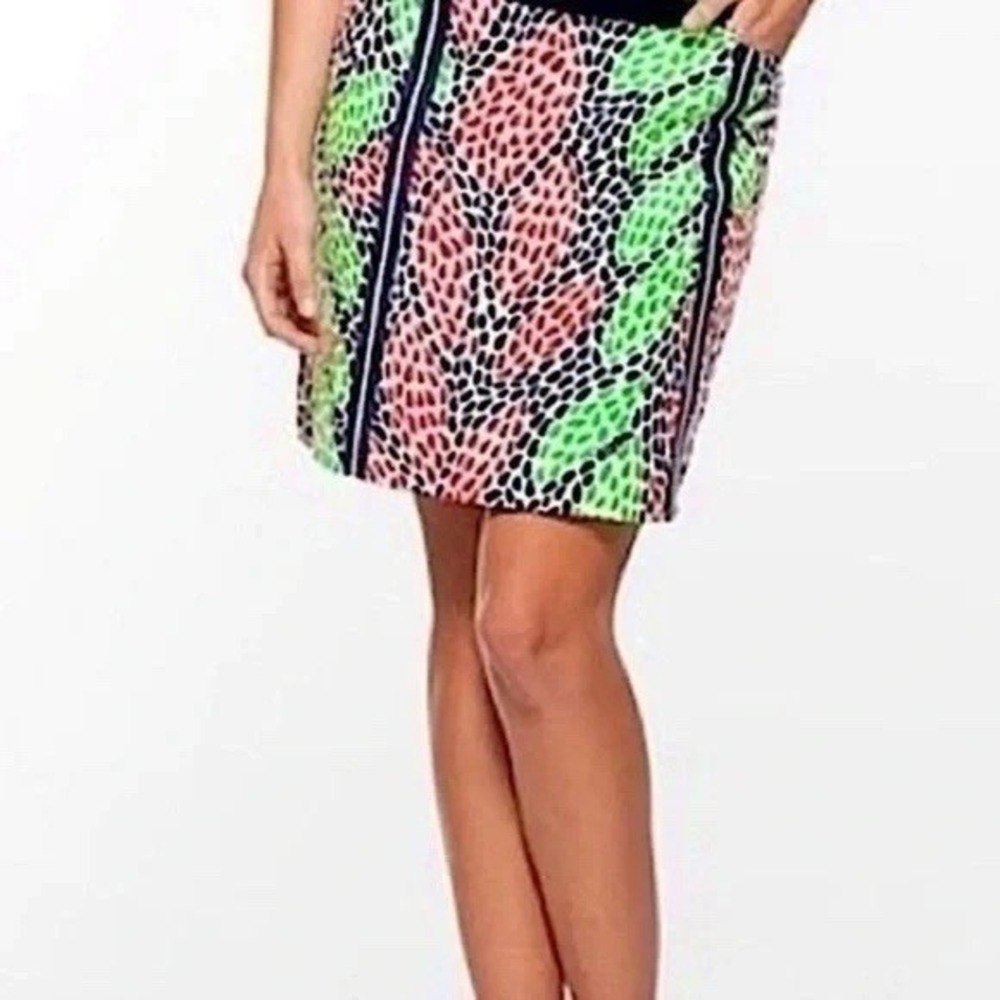 Lilly‎ Pulitzer Roslyn Mini Skirt Open Call Size 12  Lined Pockets Preppy Summer
